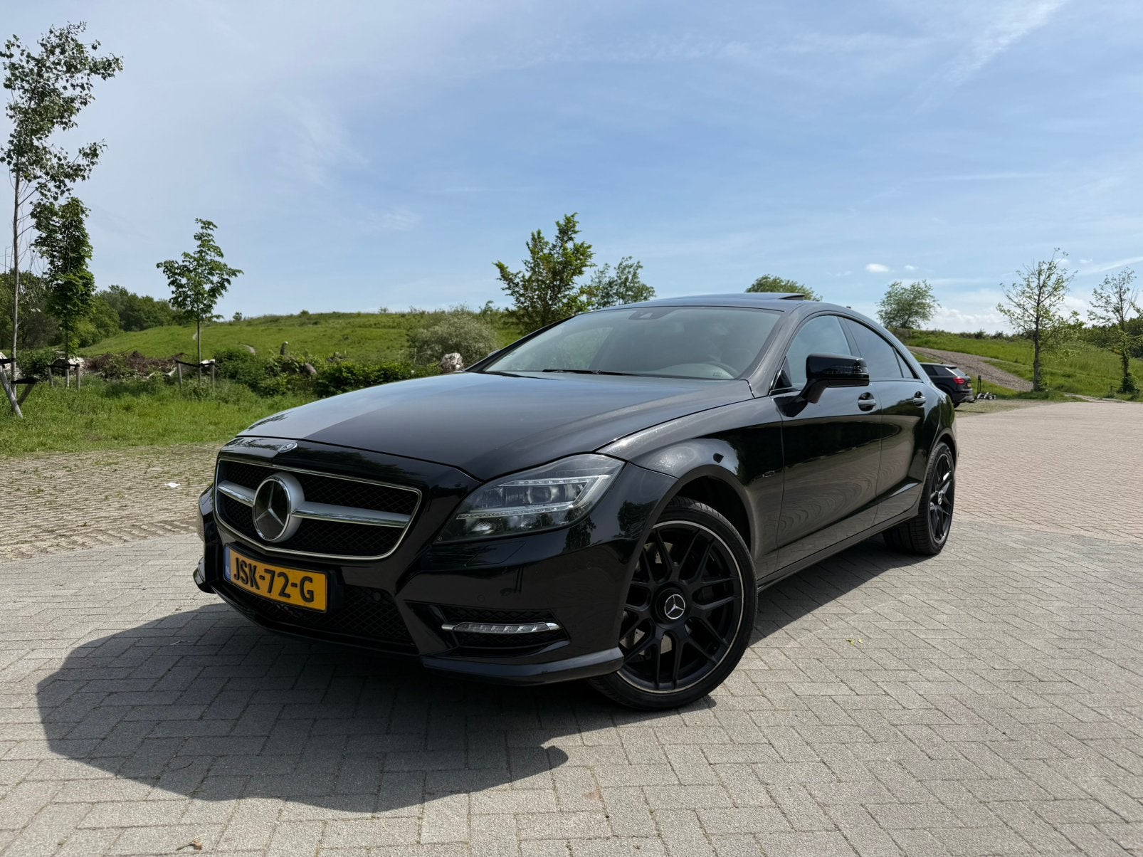 Mercedes-Benz CLS 4.7 Cls500 Blue Efficiency Aut7 2012 Zwart, Auto's, Mercedes-Benz, Euro 5, Achterwielaandrijving, 4 stoelen