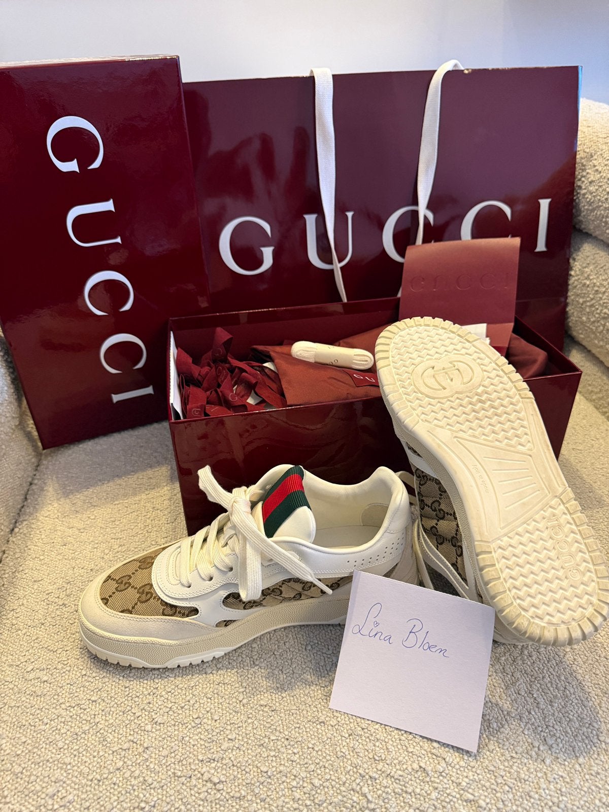 Gucci sneakers dames 37,5, Kleding | Dames, Schoenen, Ophalen, Zo goed als nieuw, Overige kleuren, Sneakers of Gympen