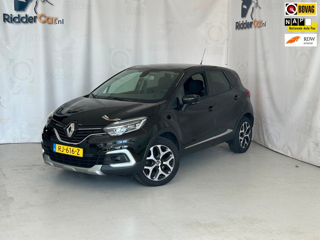 Renault Captur 1.2 TCe Intens|NAP|AUTOMAAT|CRUISE|AIRCO|PARK, Auto's, Renault, Gebruikt, 4 cilinders, 635 kg, Zwart