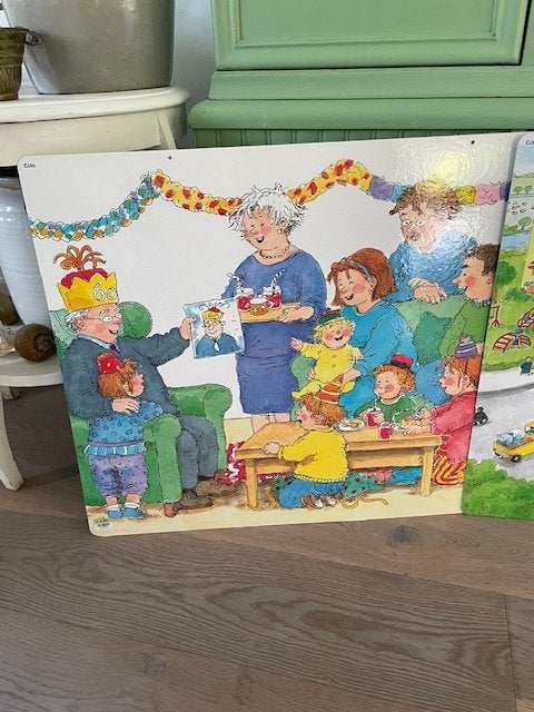 5 grote Cito schoolplaten. Div. thema's.Vivian den Hollander, Ophalen, Zo goed als nieuw, Wanddecoratie, Ophangbaar