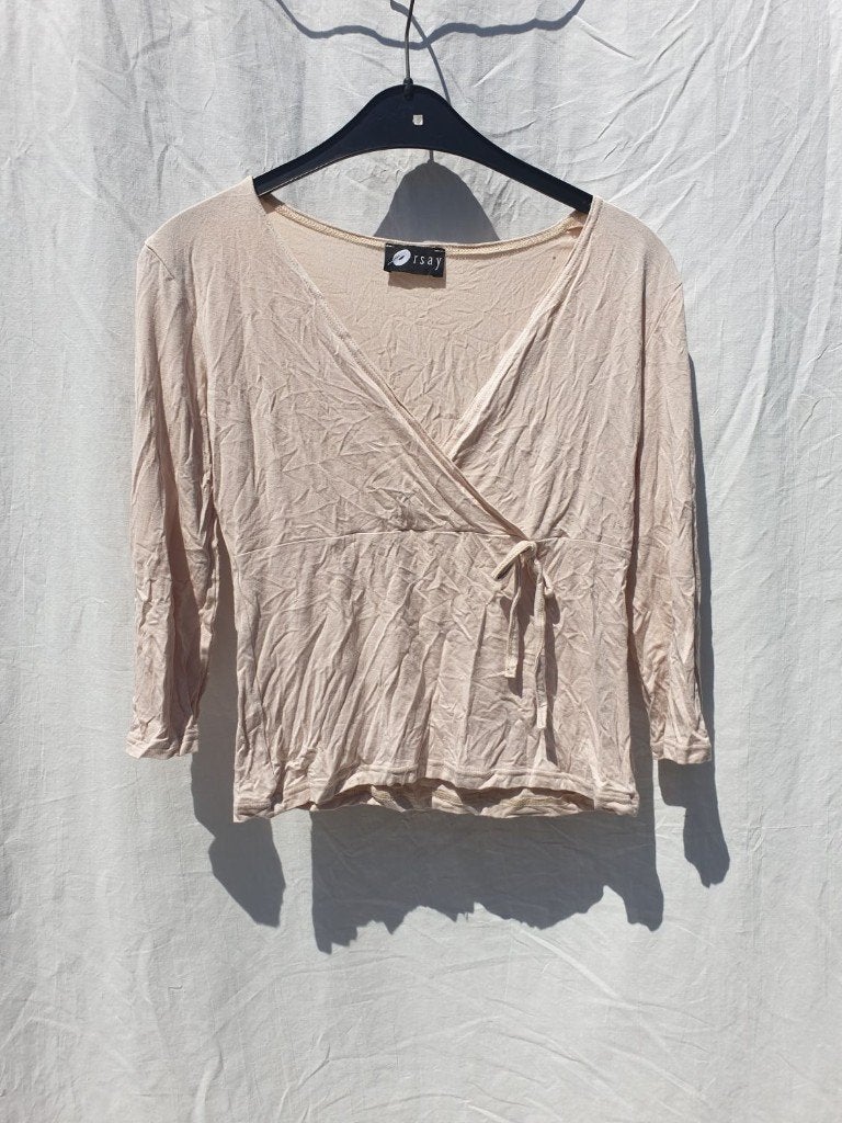 Mooi beige damesshirt. Mt S Merk Orsay, Kleding | Dames, ., Beige, Ophalen of Verzenden, Zo goed als nieuw