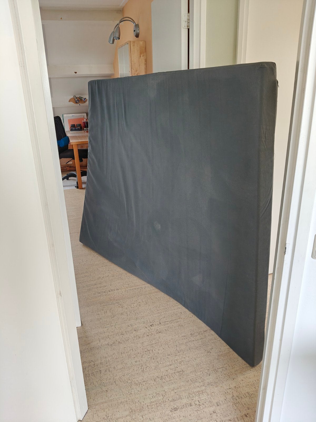Caravan/vouwwagen matras, grijs, afmetingen 215x160x8 cm., Ophalen, Gebruikt