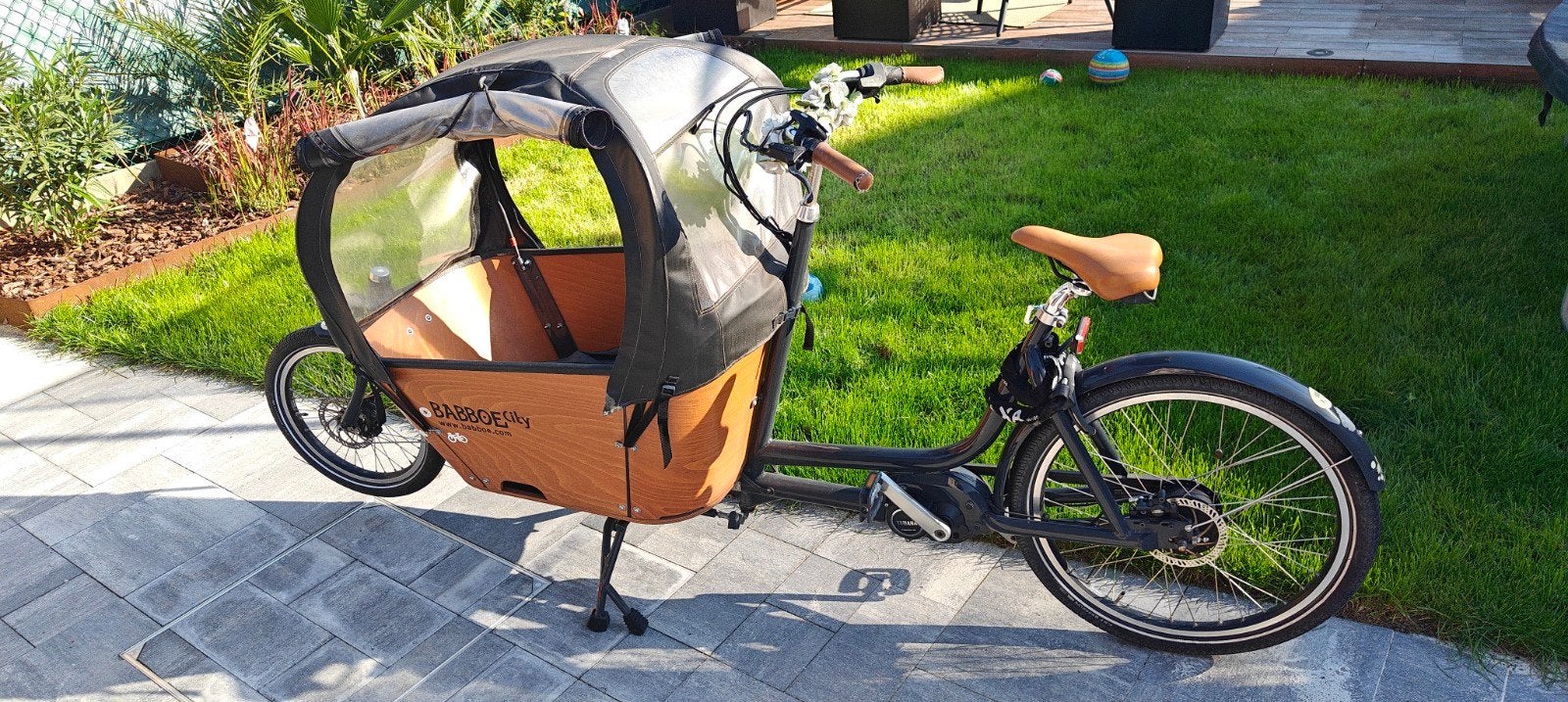 Babboe City Mountain Curve E, Fietsen en Brommers, Gebruikt, Elektrisch, 2 kinderen, Schijfrem