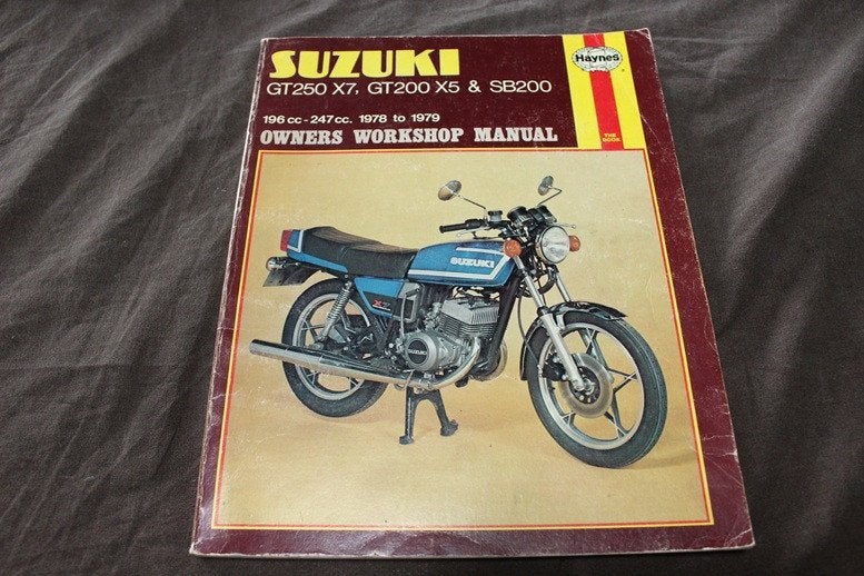Suzuki GT250 X7 GT200 X5 SB200 1978/79 handboek manual, Ophalen of Verzenden, Suzuki