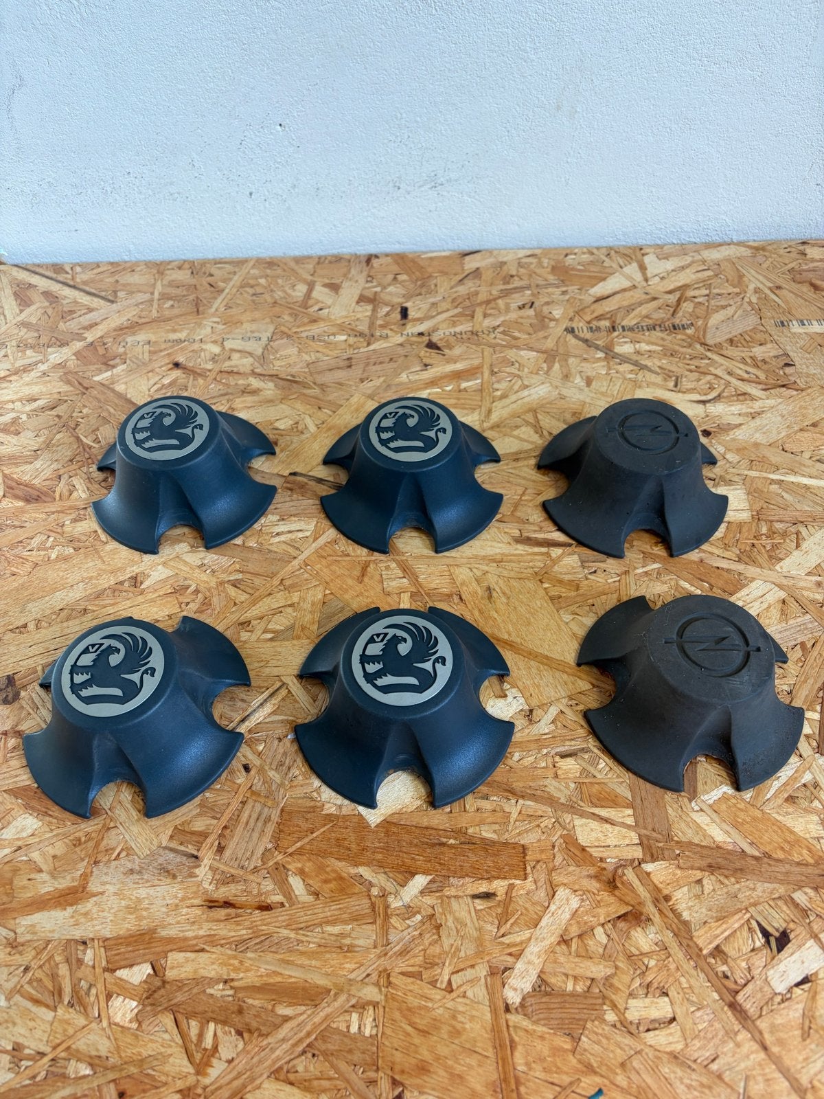 Set van 6 Opel/Vauxhall naafdoppen - ZGAN, Auto diversen, Vauxhall, Ophalen of Verzenden, Rüsselsheim, Gebruikt