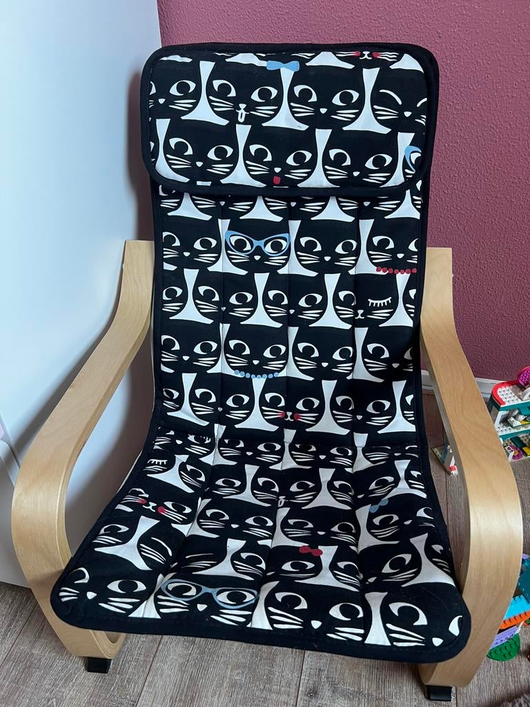 Ikea Poang kinderstoel (per twee of alleen), Huis en Inrichting, Fauteuils, Ophalen, Minder dan 50 cm, Minder dan 75 cm, Zo goed als nieuw