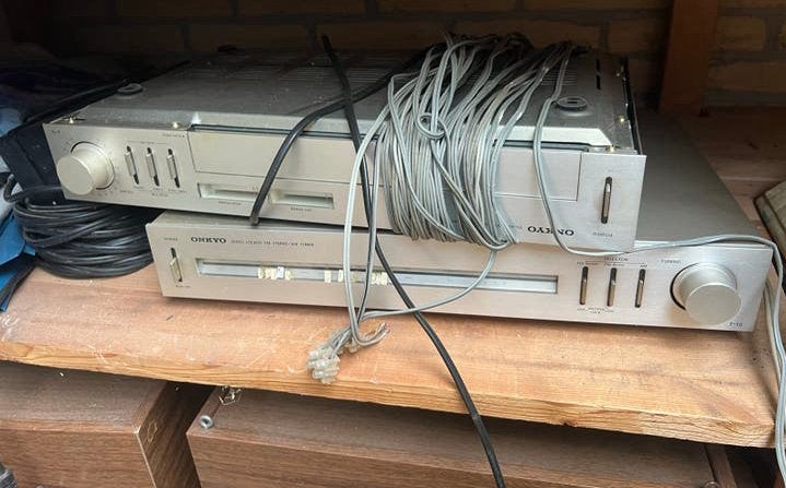 Onkyo Stereo Set: Versterker en Tuner, Ophalen, Gebruikt, Onkyo, Minder dan 60 watt