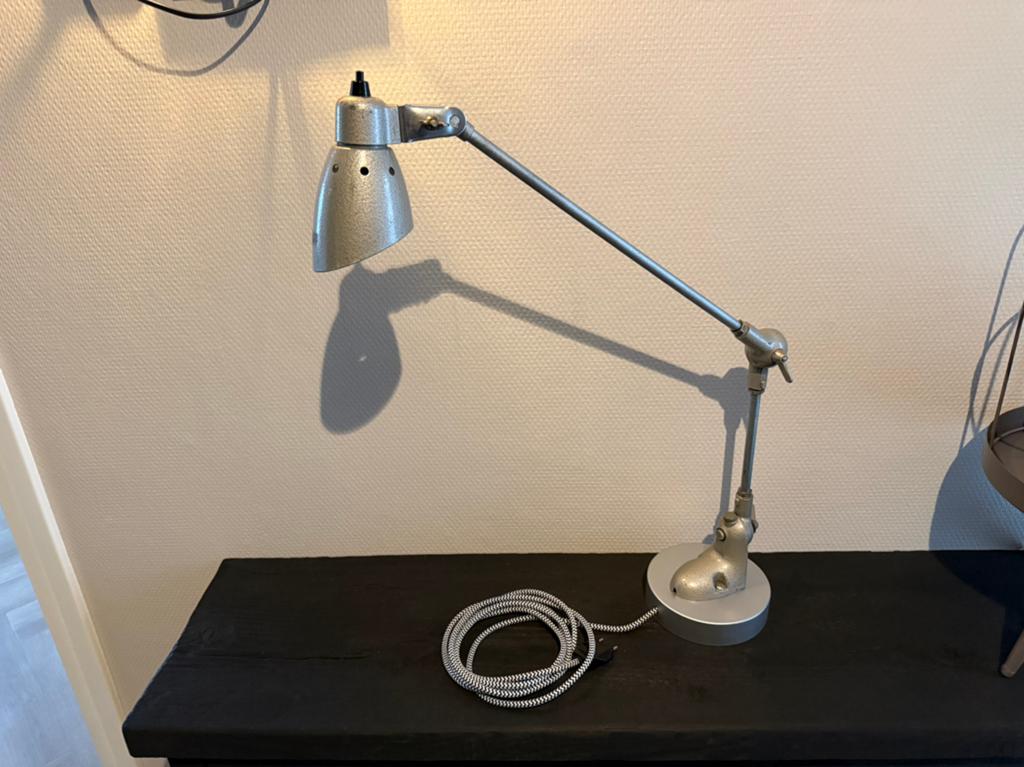Pfaff industriële tafellamp / werkbank lamp, Antiek en Kunst, Ophalen of Verzenden