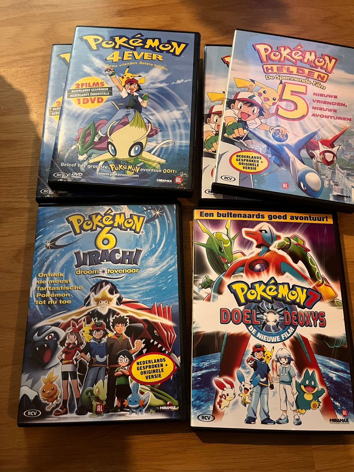 Pokémon Films 4, 5, 6 en 7 DVD Collectie, Cd's en Dvd's, Gebruikt, Animatie, Alle leeftijden, Box/collectie