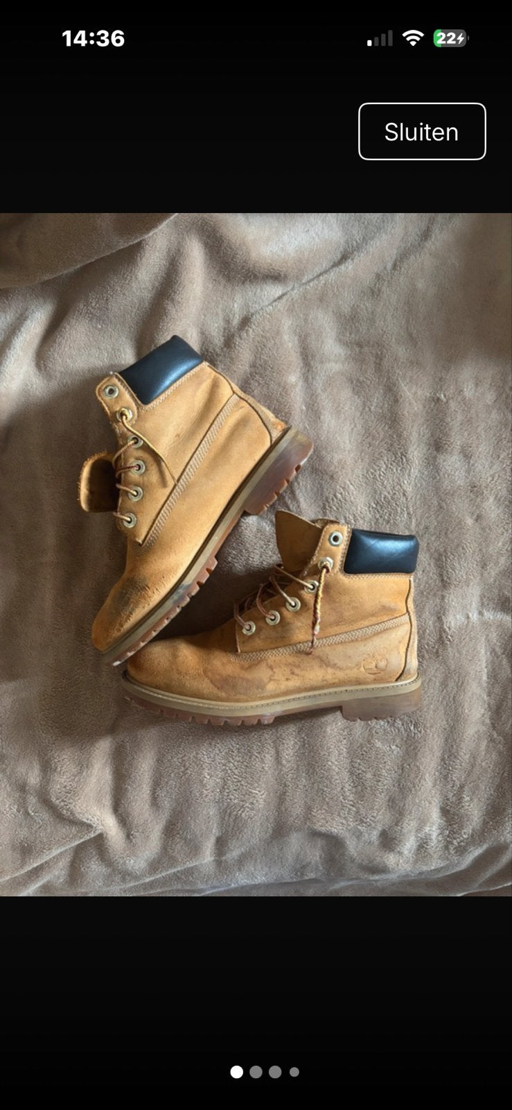 Timberland boots maat 38 - Zo goed als nieuw, Bruin, Lage of Enkellaarzen, Ophalen of Verzenden, Zo goed als nieuw
