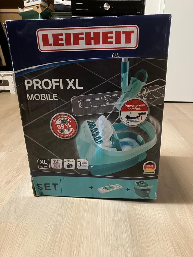 Leifheit Profi XL Mobile Dweilsysteem - Nieuw in Doos, Ophalen of Verzenden, Dweilemmer, -bak, of -wagen