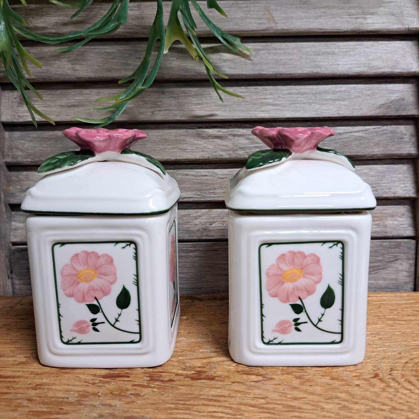Schattige vintage jampotjes van Villeroy &Boch, Overige typen, Ophalen of Verzenden, Zo goed als nieuw, Overige stijlen