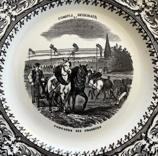 Gien Geoffroy et C. Frans keramiek bordje, Ophalen of Verzenden