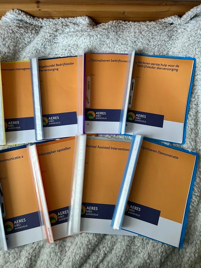 bedrijfsleider dierverzorging Aeres Barneveld jaar 3 bundels, Ophalen of Verzenden, Zo goed als nieuw, Overige niveaus, Bedrijfseconomie of M&O