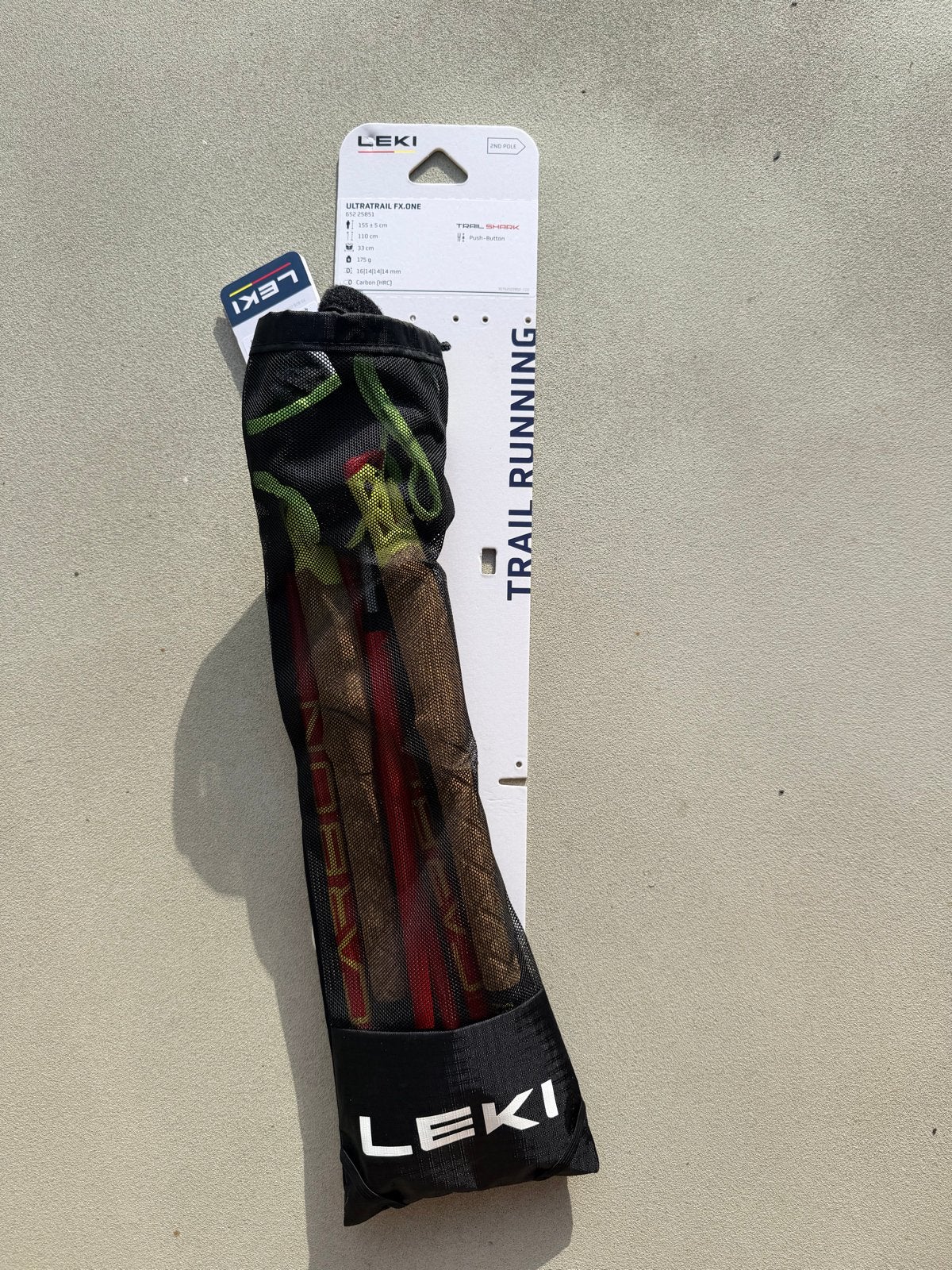 Leki Ultratrail FX.One Trail Running Stokken - Nieuw, Sport en Fitness, Bergsport en Wandelen, Ophalen of Verzenden, Nieuw, Wandelstok