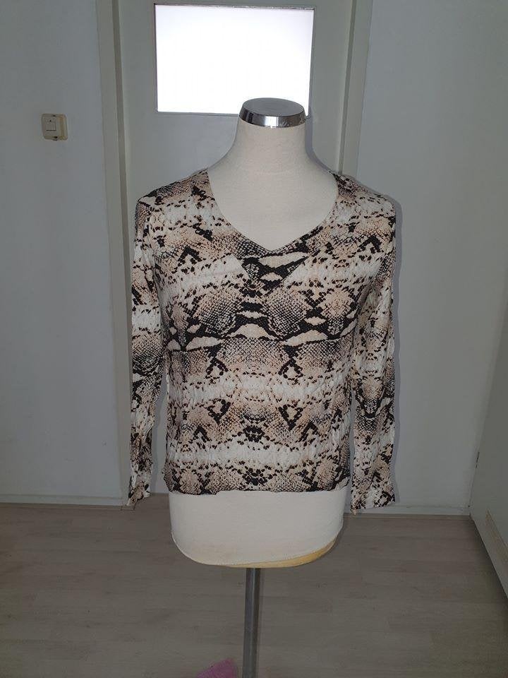 VILA Dames Top met Slangenprint - Maat M, Maat 38/40 (M), VILA, Meerkleurig, Ophalen of Verzenden
