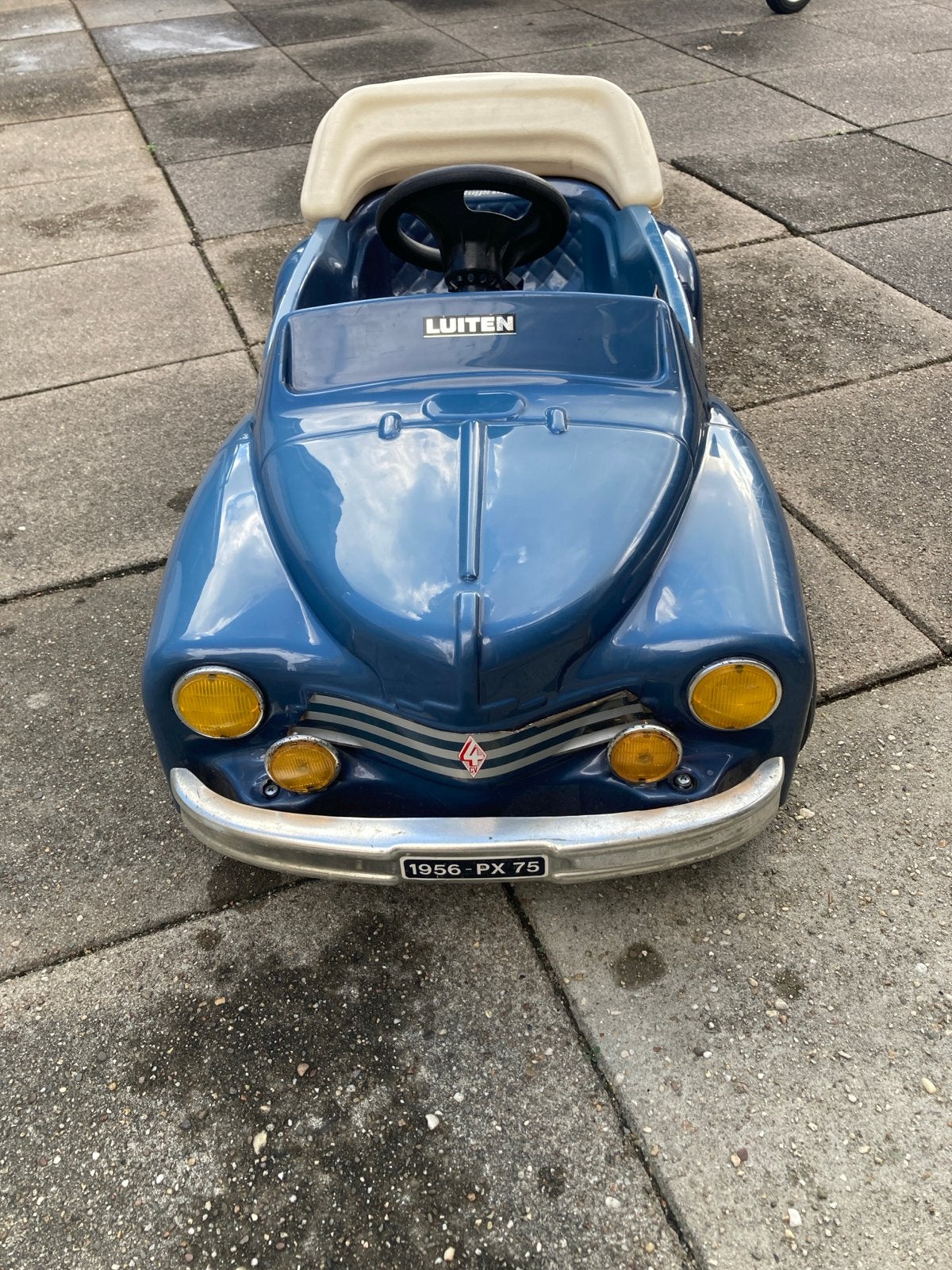 Elektrische Renault 4 CV kinderauto met oplader, Gebruikt