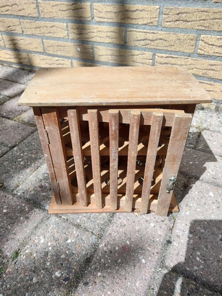 Vintage eierkastje met metalen sluiting., Ophalen of Verzenden