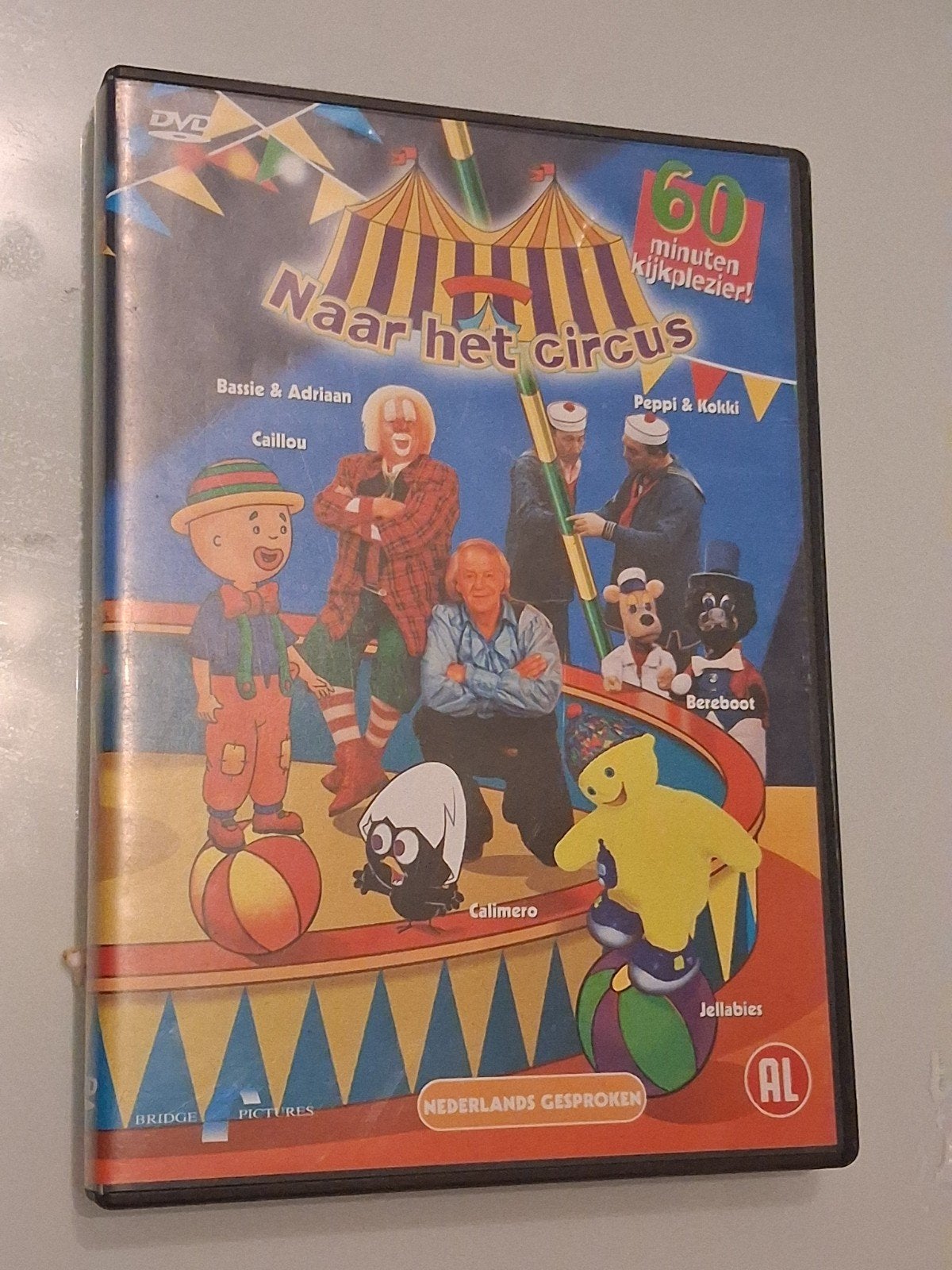 Naar het Circus DVD - Caillou, Bassie & Adriaan, Cd's en Dvd's, Ophalen, Gebruikt, Alle leeftijden, Nederlands