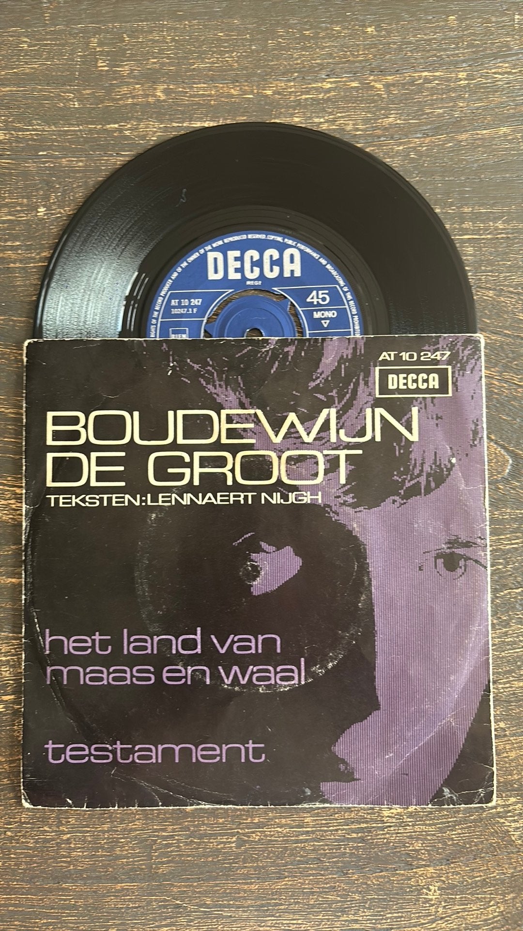 Boudewijn de Groot - Het land vannMaas en Waal, Cd's en Dvd's, Vinyl Singles, Ophalen of Verzenden, Zo goed als nieuw, Nederlandstalig