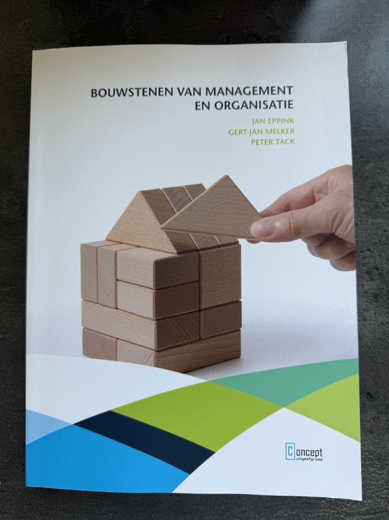 NIEUW – Bouwstenen van management en organisatie – 5e druk, Ophalen of Verzenden, Gamma, Nieuw, HBO