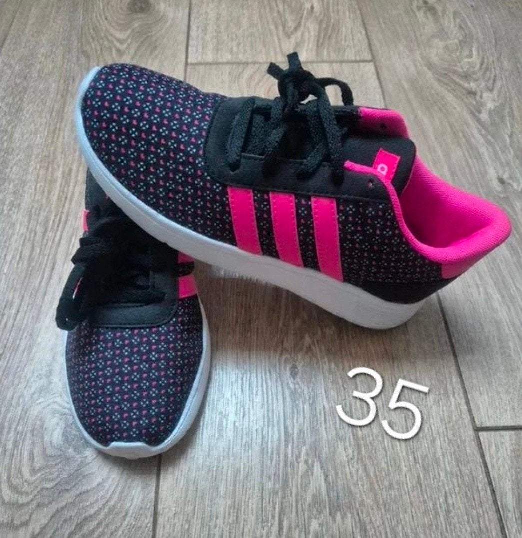 Adidas Lite Racer sneakers maat 35 zwart/roze 🌸, Adidas, Meisje, Schoenen, Ophalen of Verzenden