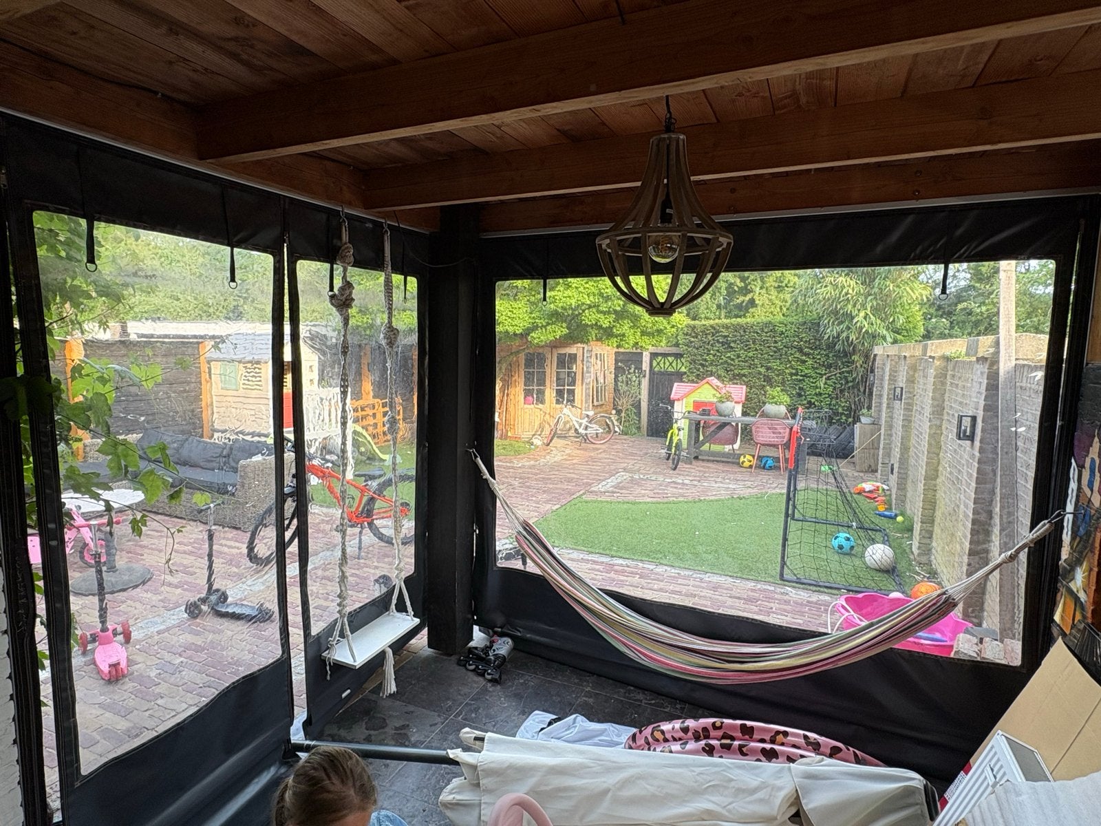 Veranda zeil oprolbare zeilen, Tuin en Terras, Overkappingen, Ophalen of Verzenden, Gebruikt, Overige typen