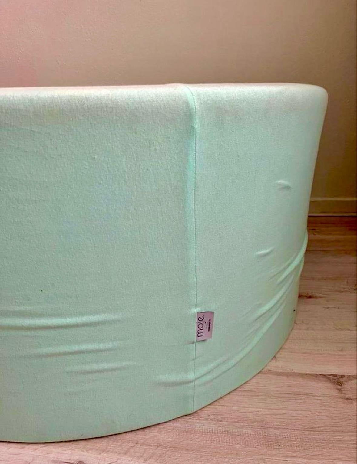 Ballenbak XL Moje mintgroen stoffen ballenbak 90x40 + ballen, Ophalen, Zo goed als nieuw, Jongen of Meisje