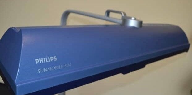 Philips Sunmobile 824 Zonnebank, Witgoed en Apparatuur, Zonnebanken en Gezichtsbruiners, Ophalen, Gebruikt, Zonnebank enkelzijdig