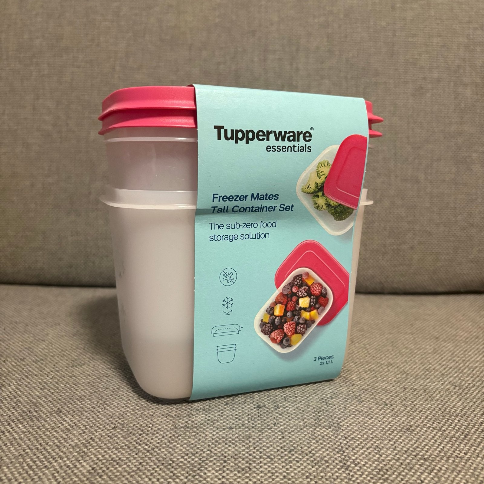 Tupperware Freezer Mates Tall Container Set, Huis en Inrichting, Keuken | Tupperware, Overige kleuren, Bewaardoos, Ophalen of Verzenden