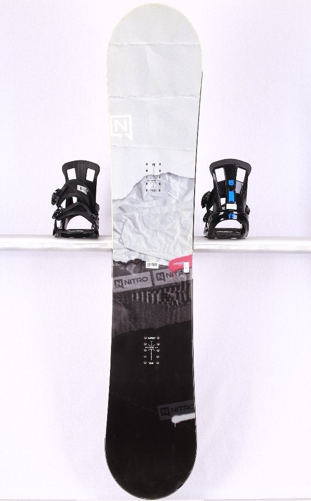 155 cm snowboard NITRO PRIME RAW 2025, Black/grey, Verzenden, Gebruikt, Board