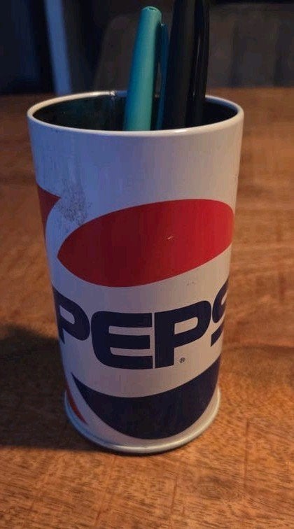 Vintage Pepsi Cola Pennenhouder - Retro Kantooraccessoire, Ophalen of Verzenden, Zo goed als nieuw, Overige typen
