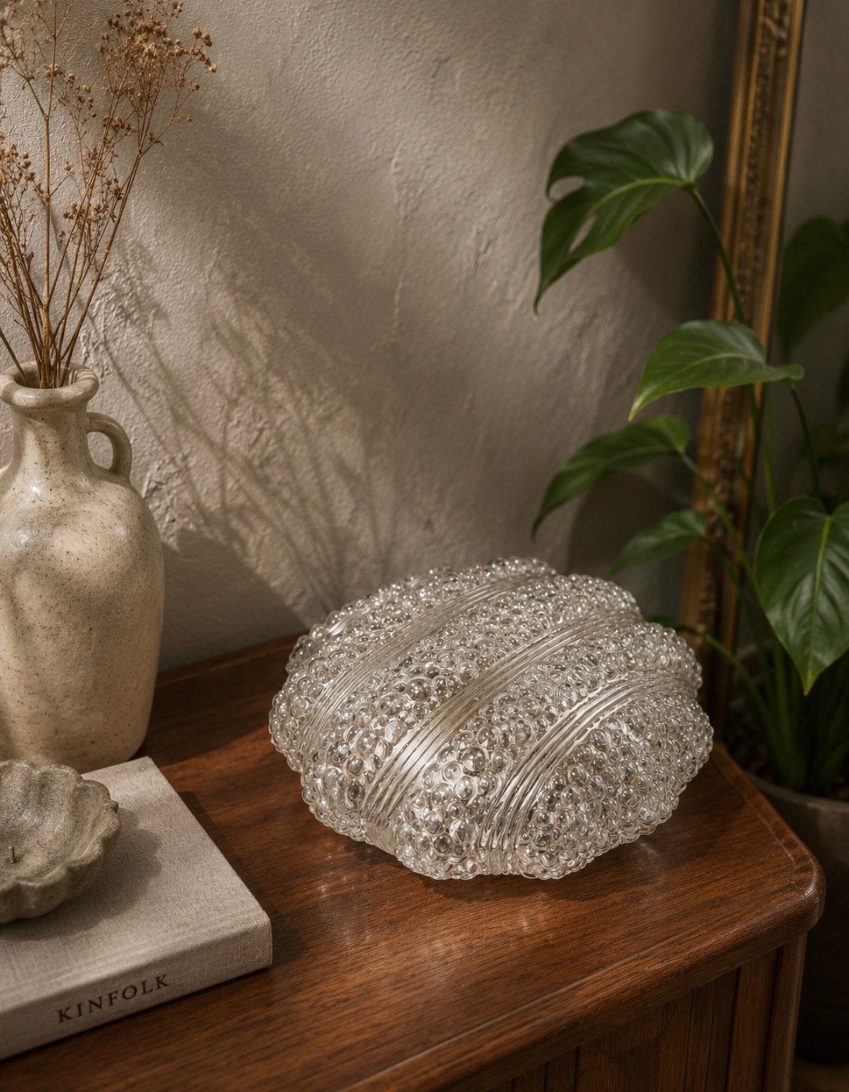 Vintage plafonnière/plafondlamp, Q, Vintage, Q, Ophalen of Verzenden