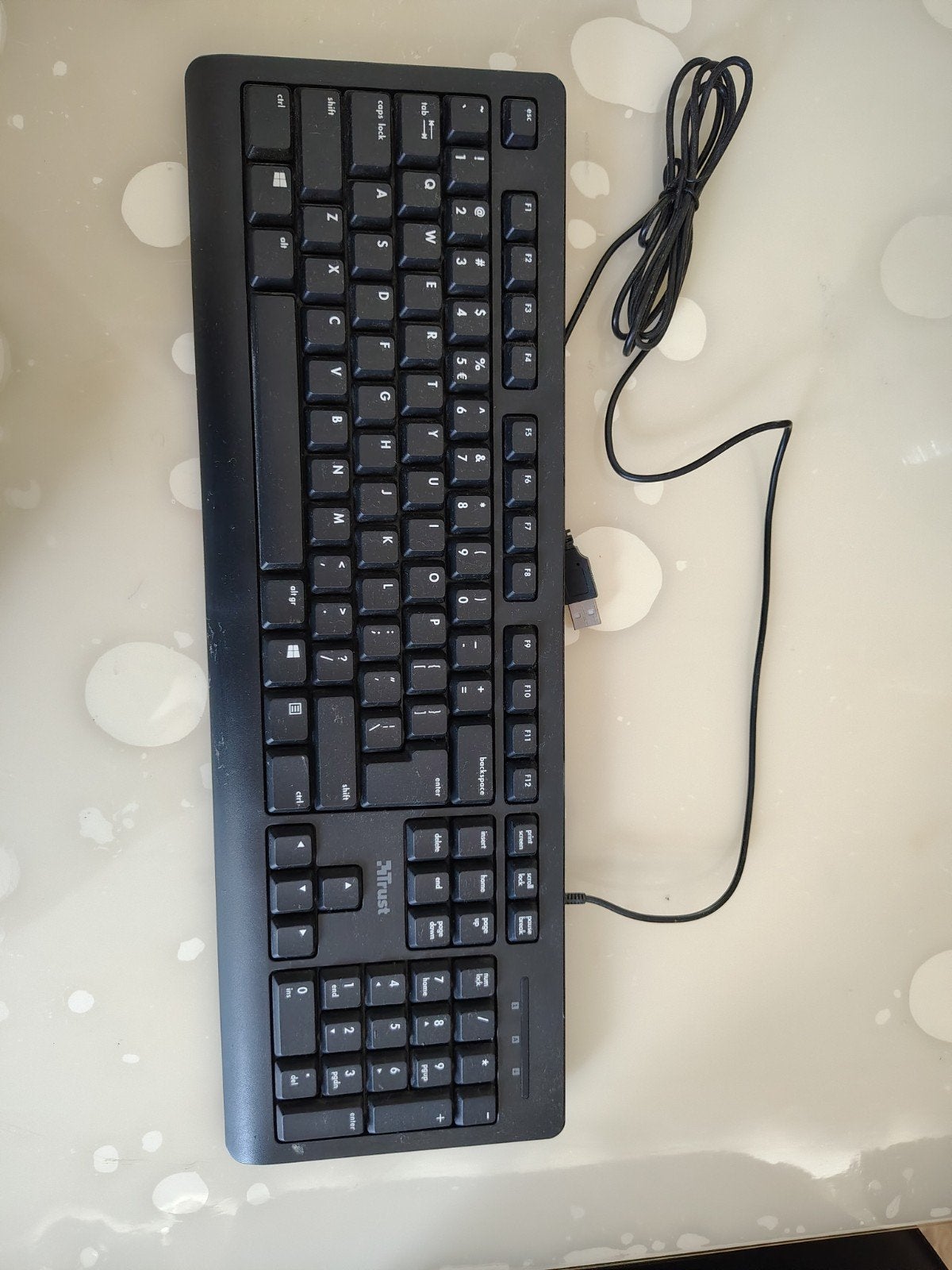 Trust bedraad USB-toetsenbord (AZERTY), Ophalen of Verzenden, Azerty