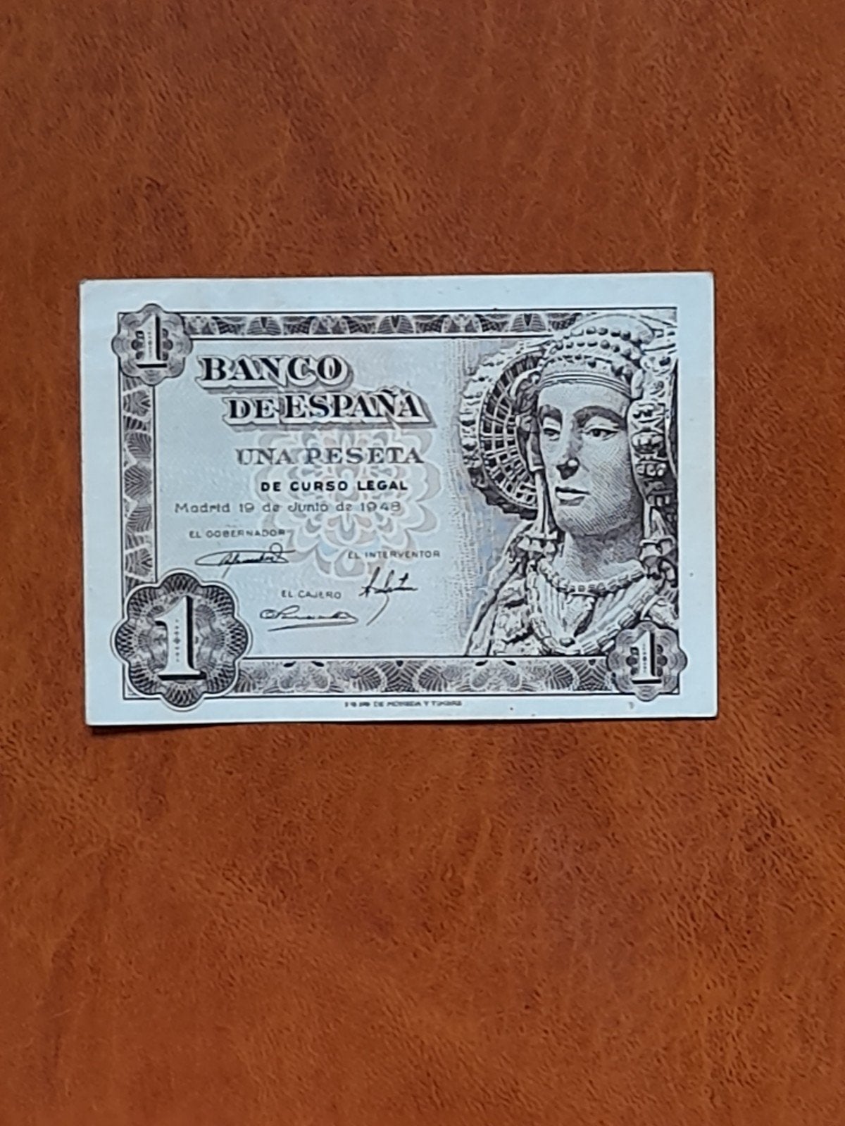 Spanje 1 peseta 1948, Ophalen of Verzenden, Overige landen