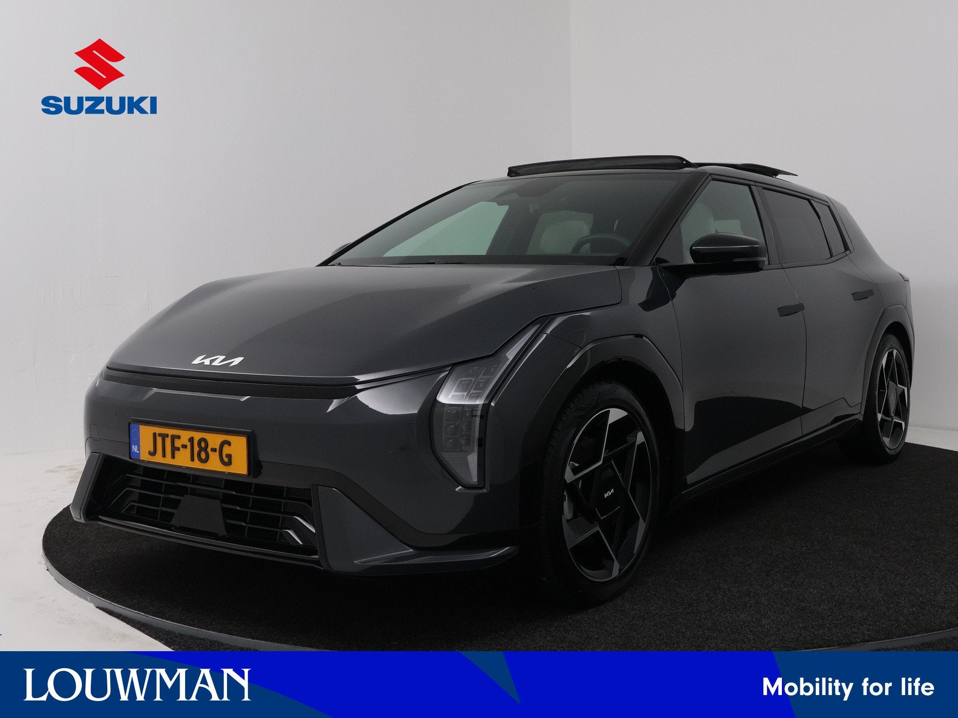 Kia EV4 GT-Line 81.4 kWh | Apple Carplay / Android Auto (Nav, Auto's, 584 km, 204 pk, 1000 kg, Zilver of Grijs