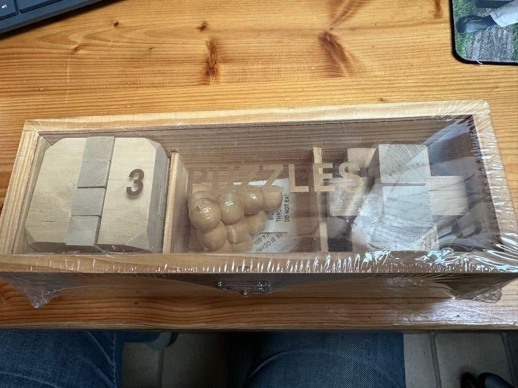 3 puzzels in originele doos, Ophalen of Verzenden, Nieuw, 6 jaar of ouder, Van hout