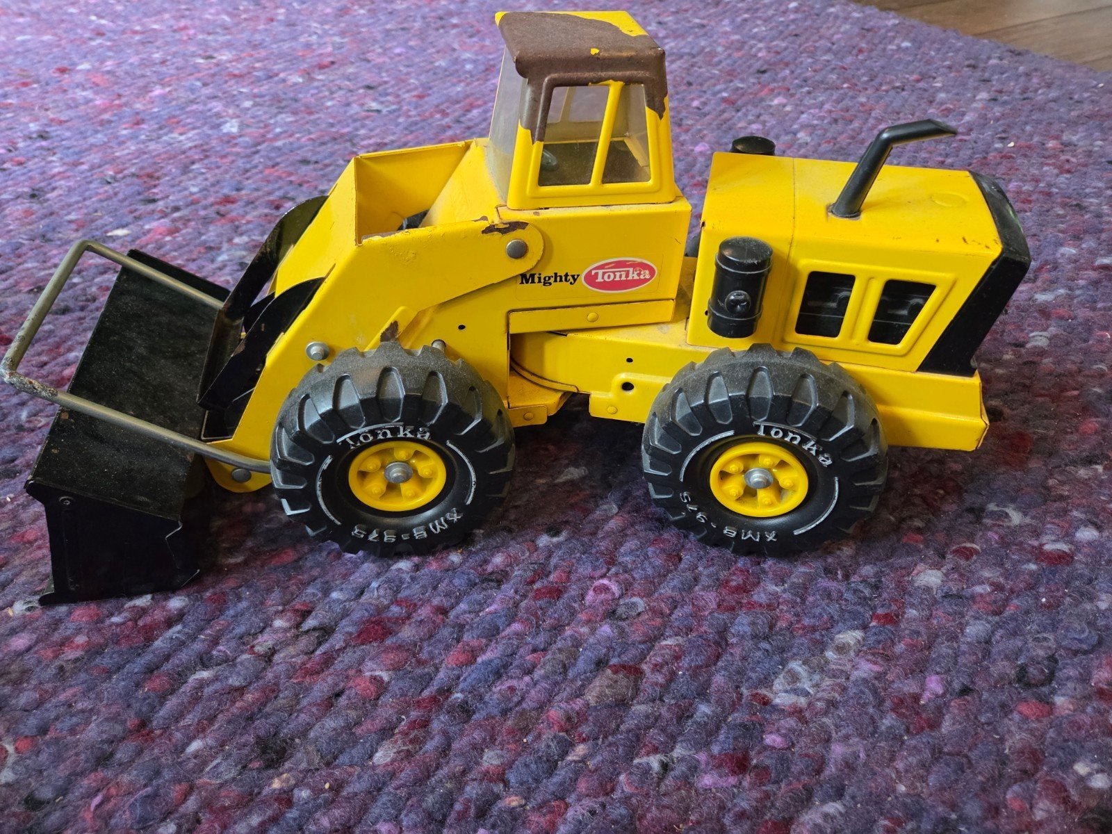 Vintage Tonka Mighty Front End Loader - Jaren '70, Kinderen en Baby's, Ophalen of Verzenden, Gebruikt