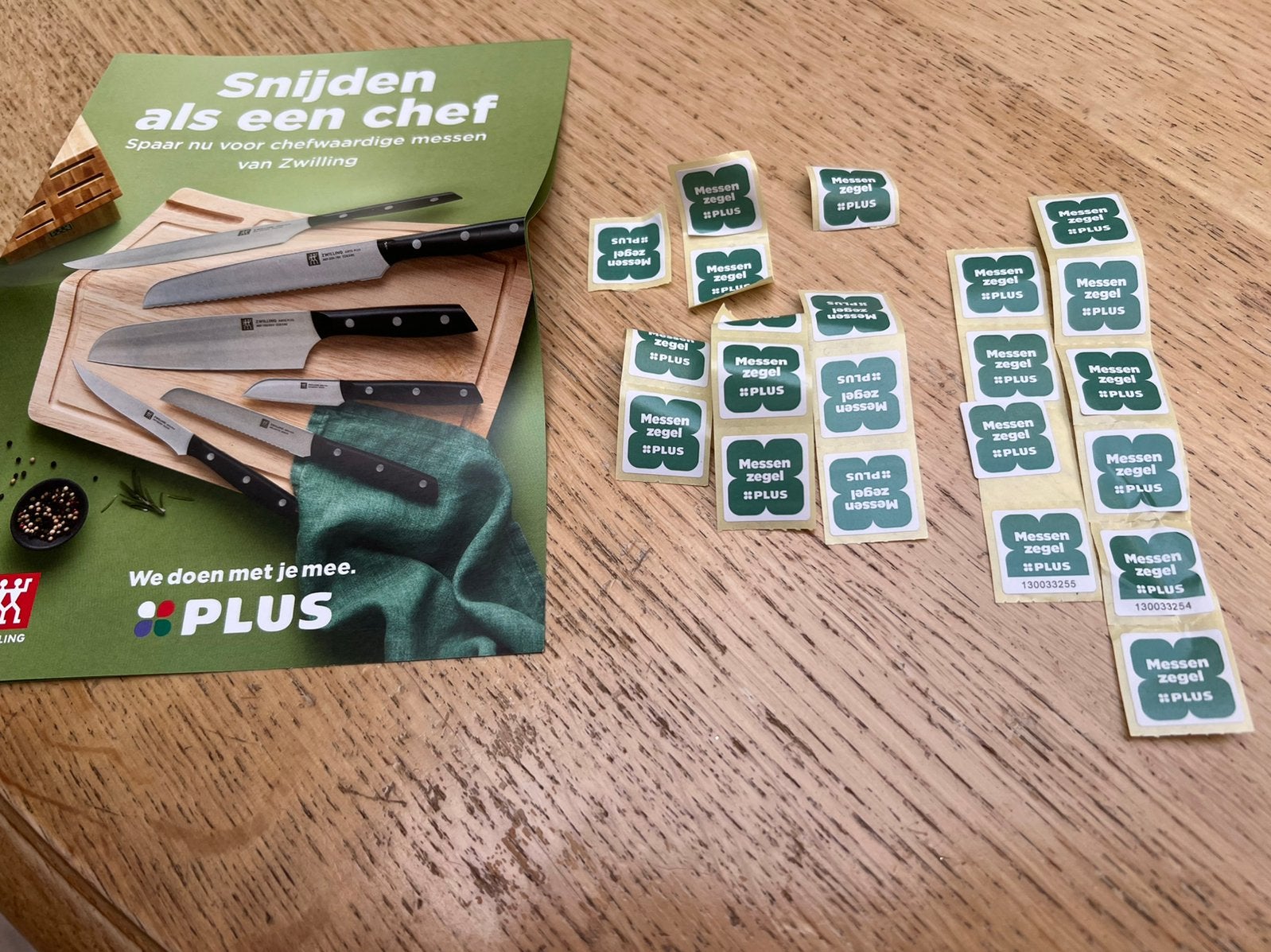 Plus messen zegels 22 stuks, Plus, Ophalen