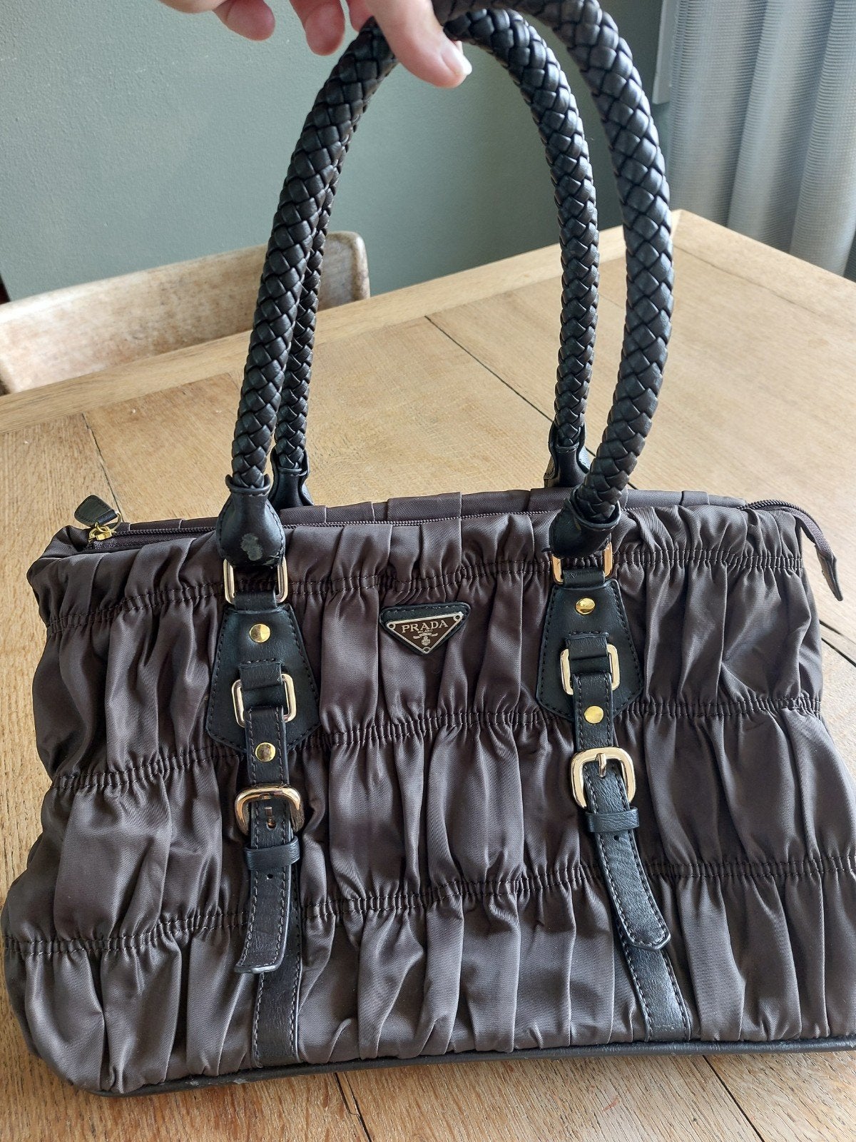 Prada handtas, Sieraden, Tassen en Uiterlijk, Tassen | Damestassen, Ophalen of Verzenden, Gebruikt, Zwart, Handtas