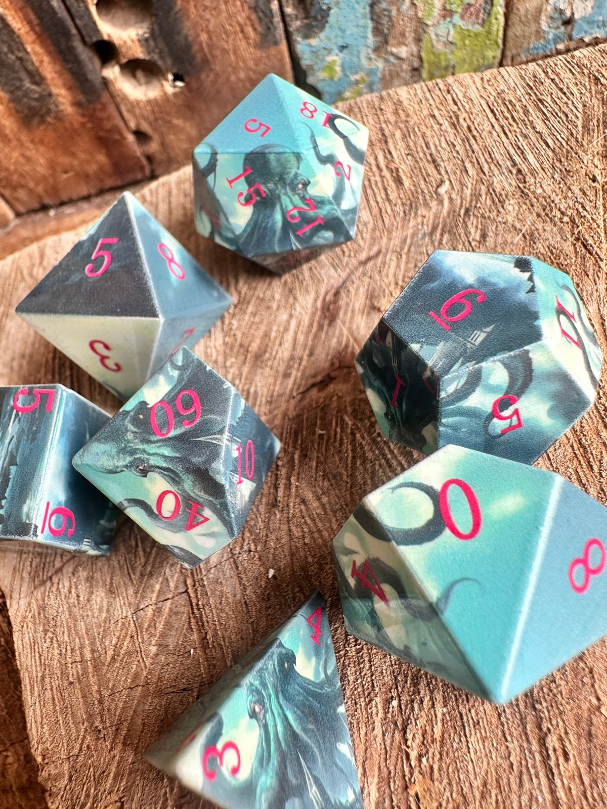 DND dice / Octopus / Inktvis / RPG / D&D / nieuw, Ophalen of Verzenden, Nieuw