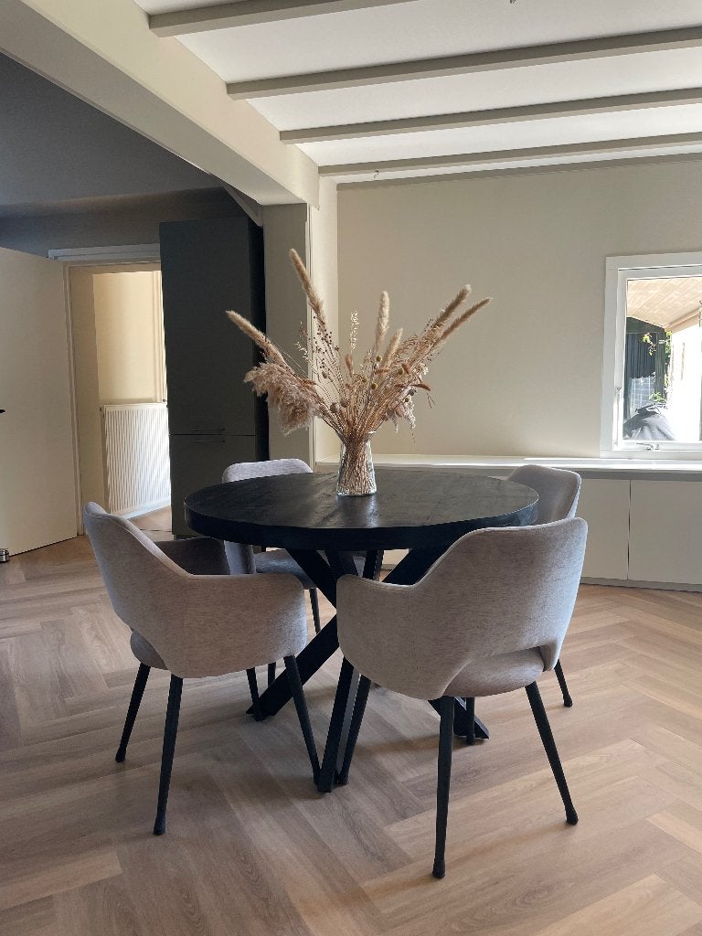 Ronde eettafel 110cm, Ophalen, 50 tot 100 cm, 100 tot 150 cm, Rond