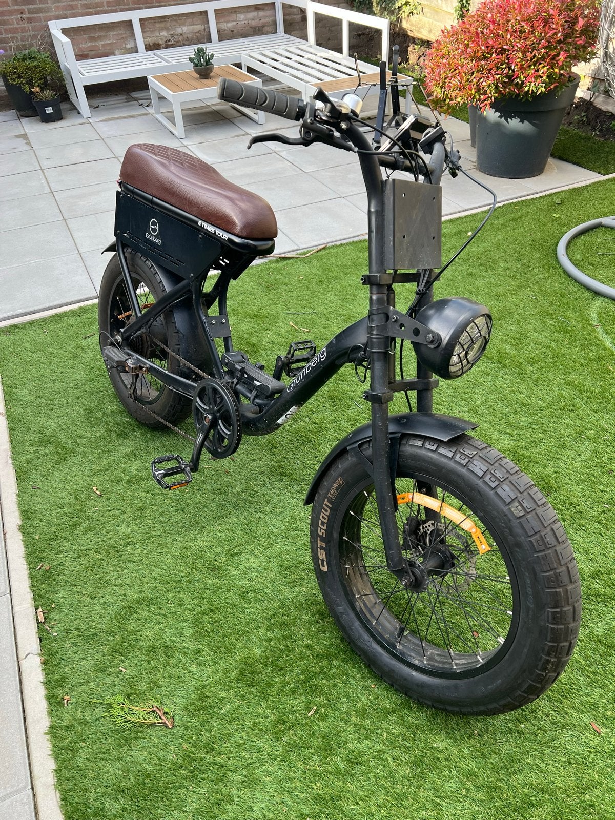 Grünberg E-Times Tour Fatbike E-bike, Gebruikt, Minder dan 47 cm, 50 km per accu of meer, Ophalen
