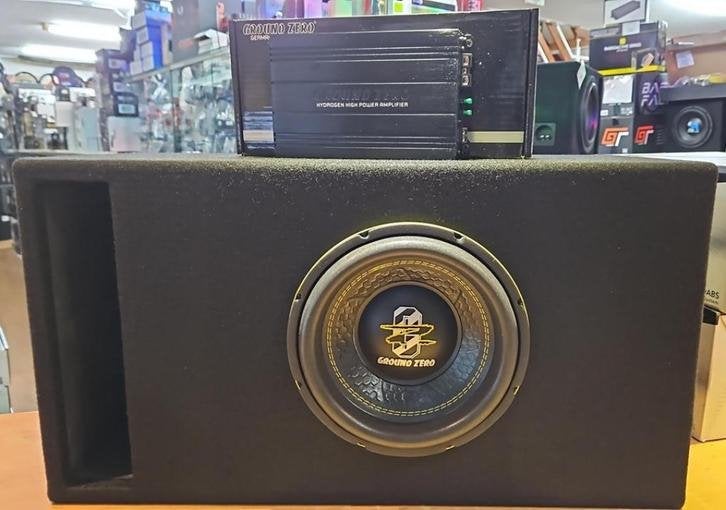 groundzero 700watt spl subwooferset opruiming, Auto diversen, Autospeakers, Nieuw, Ophalen of Verzenden