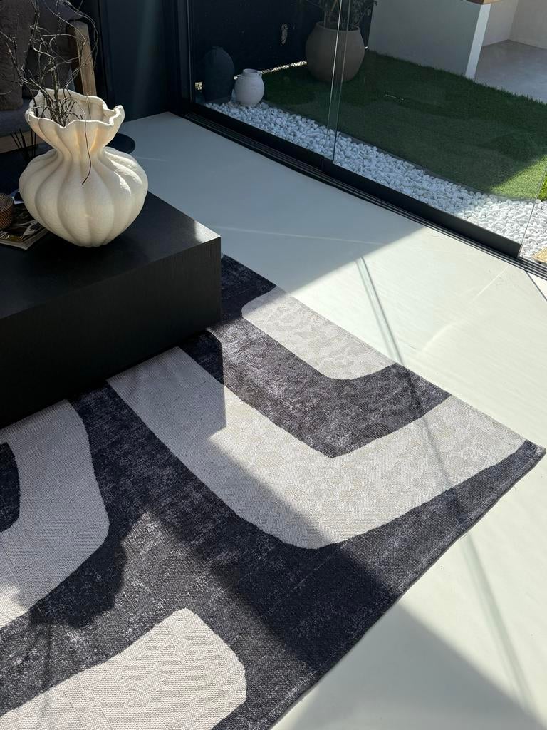 Buitenkleed Kwantum Windsor, Huis en Inrichting, Stoffering | Tapijten en Kleden, Ophalen, Zwart, 150 tot 200 cm, 200 cm of meer