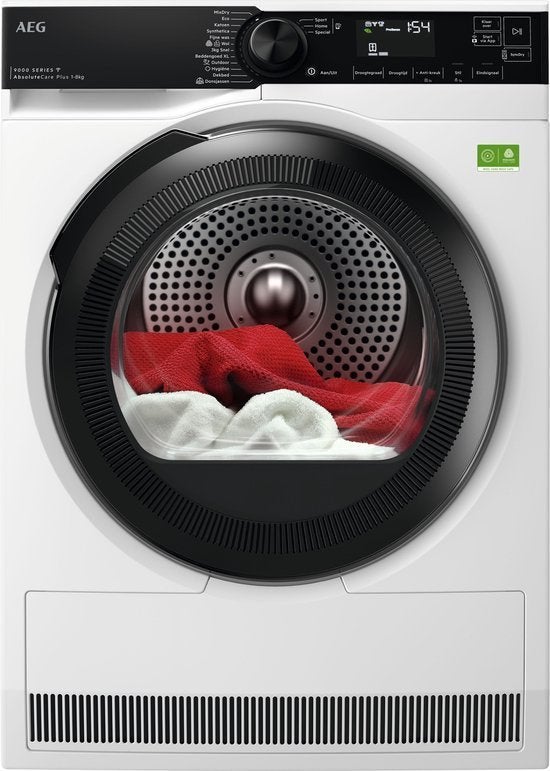 AEG warmtepompdroger TR968PB4C 9000 AbsoluteCare Plus, AEG, Minder dan 85 cm, Postbus 1038 5602 BB Eindhoven, 8 tot 10 kg