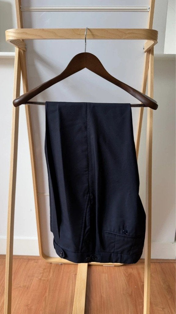 Atelier Munro x Loro Piana Twister Navy Wool Trousers MTM, Nieuw, Loro Piana, Verzenden, Maat 48/50 (M)