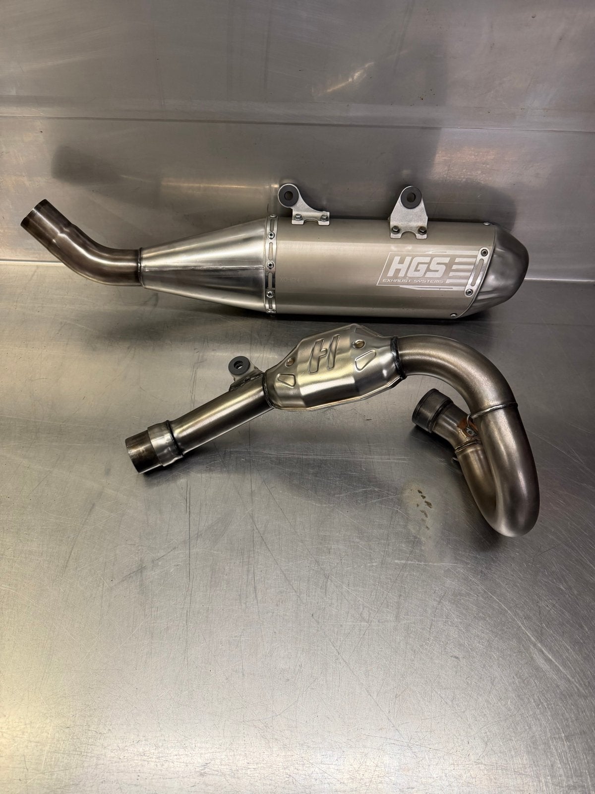 HGS uitlaat KTM/Husqvarna/GasGas 450 (2023-2027) z.g.a.n., Ophalen of Verzenden, Gebruikt