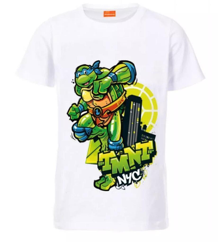 Ninja Turtles T-shirt Wit - Mt 104 - 110 - 116 - 122 - 134, Disney, Nieuw, Ophalen of Verzenden, Shirt of Longsleeve