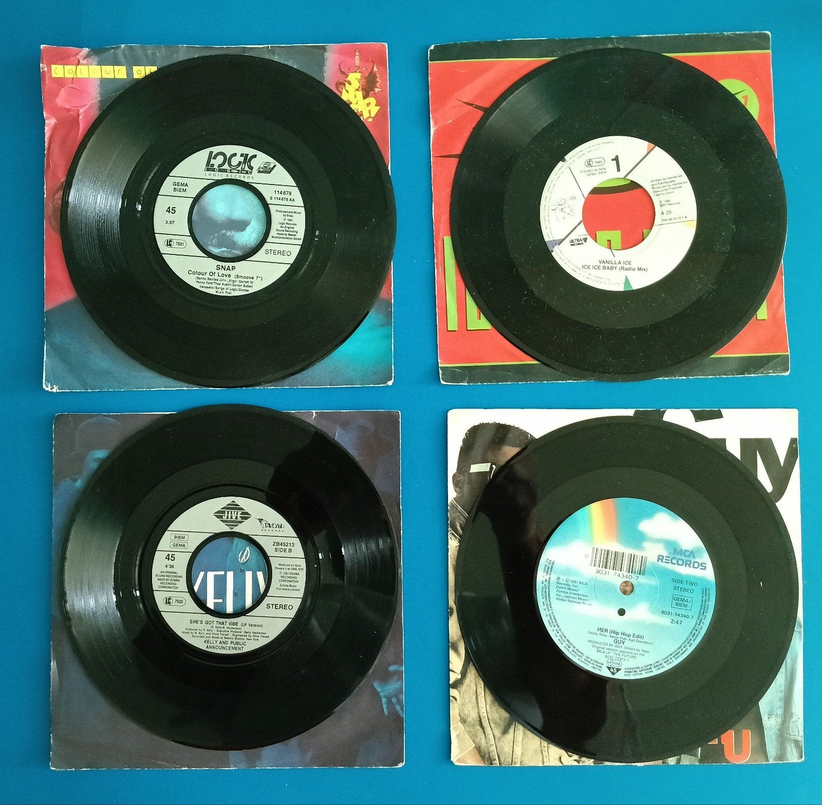 10x vinyl singles 80s / 90s – R&B / Hip Hop / Pop, Cd's en Dvd's, Vinyl | Dance en House, Ophalen, Gebruikt, 7 inch, Overige typen